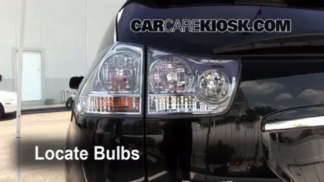 2008 Lexus RX350 3.5L V6 Luces Luz trasera (reemplazar foco)